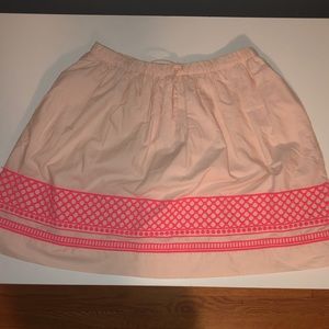 Crewcuts light pink embroidered skirt